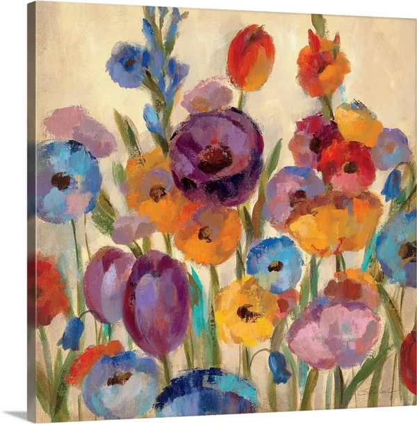 Garden Hues I - Canvas Wall Art, 20x20, Great Big Canvas