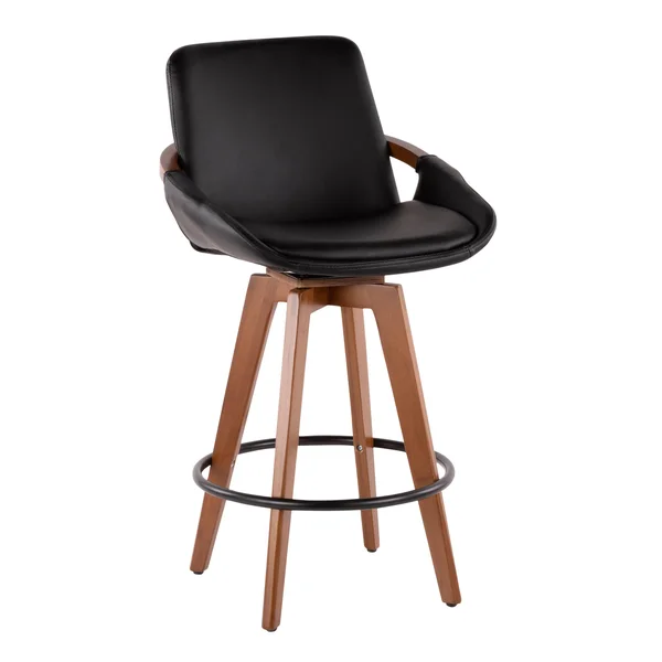 Damato Counter Stool Leather - Yellow/Black by Ashley HomeStore