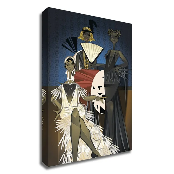 27x22 x 18x22 Harlem Nights by Jaleel Campbell Print on Canvas