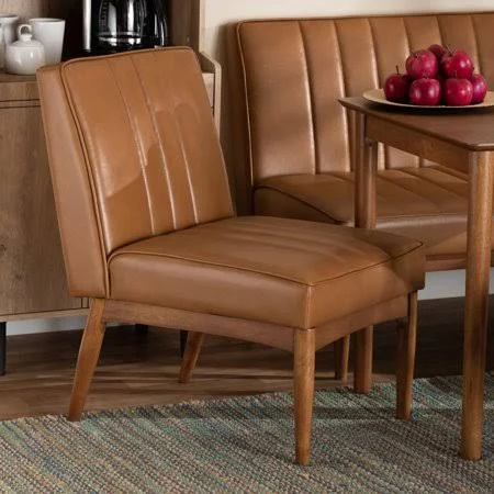 Baxton Studio Daymond Dining Chair, Tan