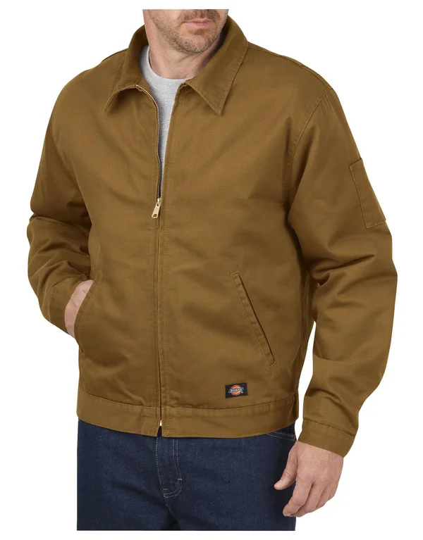 Dickies LJ539 Canvas Jacket - Rinsed Brown Duck - 5XL