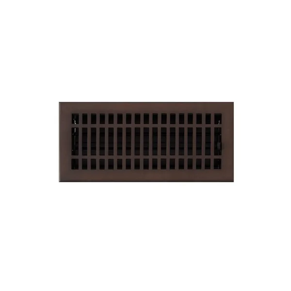 Contemporary Brass Wall Register - Bronze 4x22 x 14x22 (5-3/4x22 x 15-3/8x22 Overall) in Oil Rubbed Bronze, Signature Hardware