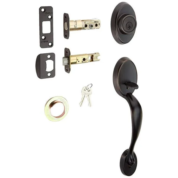 Kwikset 801CELIP-11PS Chelsea Double Cylinder Handleset in Venetian Bronze