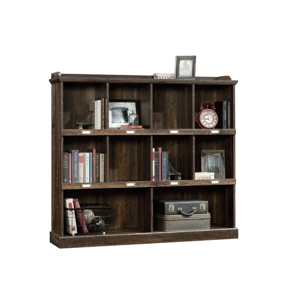 Sauder Barrister Lane 10 Cubby Bookcase - Iron Oak
