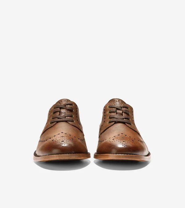 Cole Haan Feathercraft Grand Blucher Oxford, Men's, Dark Brown, Size 11.5, Oxfords, Wingtip