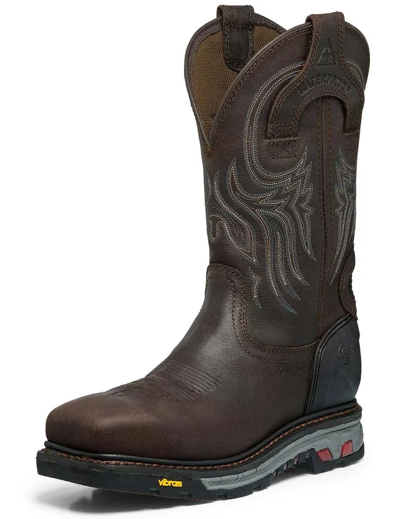 Justin Men's Warhawk Waterproof Work Boots - Composite Toe