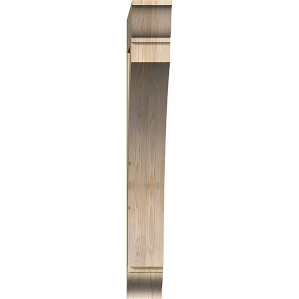 6x22W x 36x22D x 48x22H Thorton Traditional Rough Sawn BRACKET, Douglas Fir