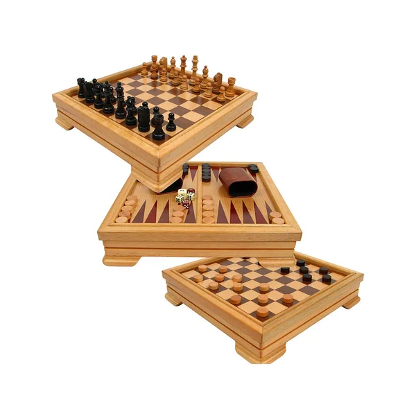 Deluxe 7-in-1 Game Set - Chess - Backgammon Etc