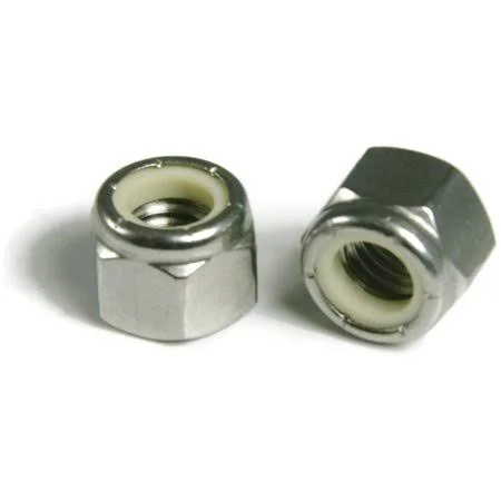 Waxed Nylon Insert Lock Nut Nylock 18-8 Stainless Steel Hex Nuts 5 8-18 Qty 25