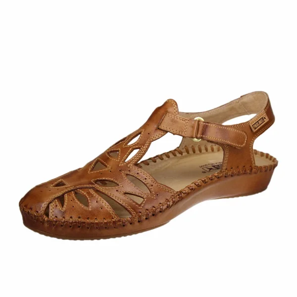 Pikolinos Womens Puerto Vallarta 655-8312 Brandy Leather Sandals 38 EU