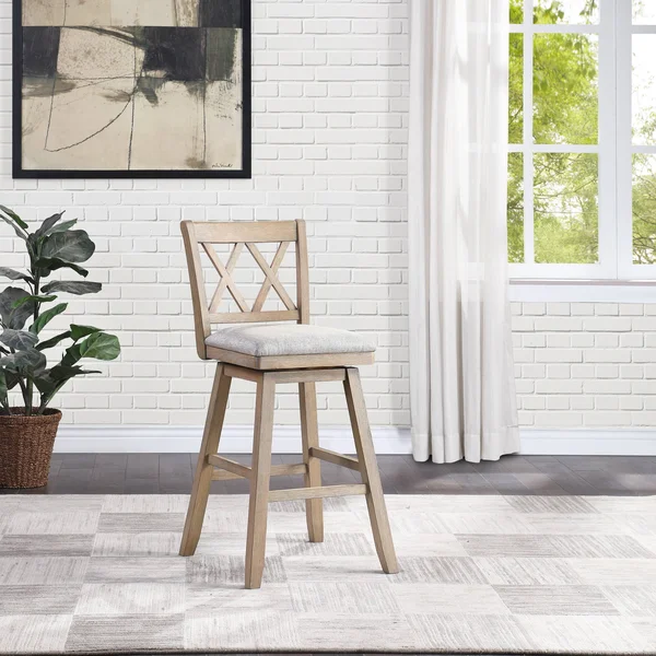 Brookline Swivel Barstool Brown - H2O Furnishings