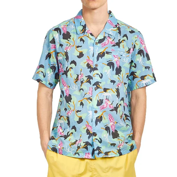 Patagonia Lightweight A/C Shirt - Spoonbills: Big Sky Blue - S - Men