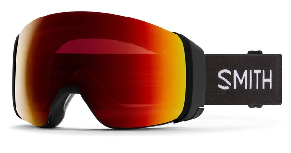 Smith Optics 4D Mag Asian Fit Snow Goggle Black - ChromaPop Sun Red Mirror