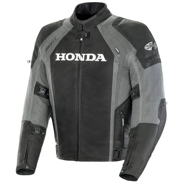 Joe Rocket Honda VFR Men's Black/Gunmetal Mesh Jacket - Black - Large