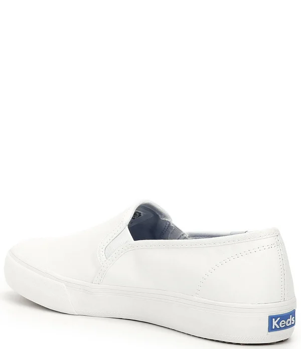 Keds Women's Double Decker Slip-On - Size: 9.5, White Leather