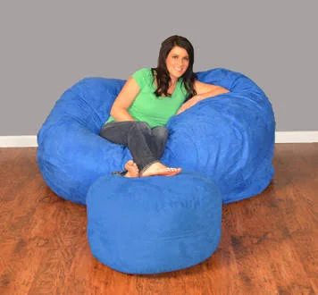 Bay Isle Home Breton Bean Bag Upholstery: Micro Suede - Royal Blue