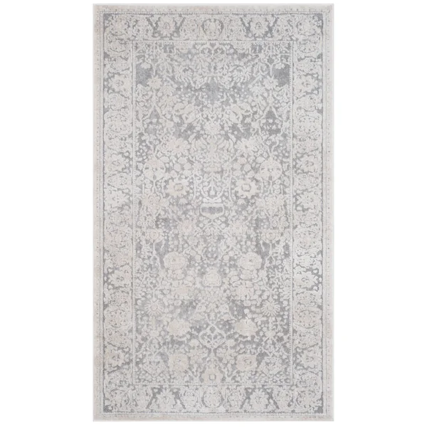 Safavieh RFT663C Reflection Light Grey - Cream Area Rug - 3& x 5&