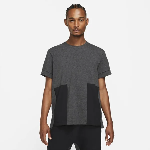 Nike Yoga Dri-Fit Men's Short-Sleeve Top in Black, Size: Medium, DH1927-032