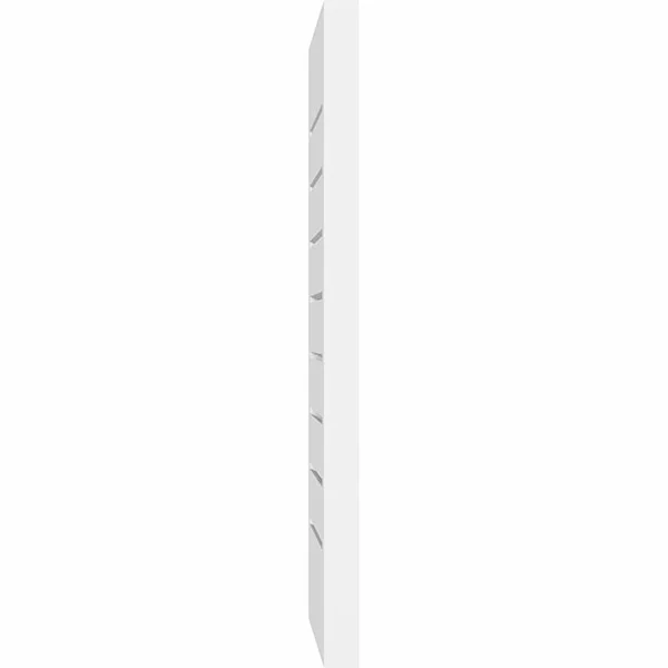 Ekena Millwork GVPVE34X2602SF 34x22W x 26x22H Vertical Surface Mount PVC Gable Vent: Functional, w/ 2x22W x 1-1/2x22P Brickmould