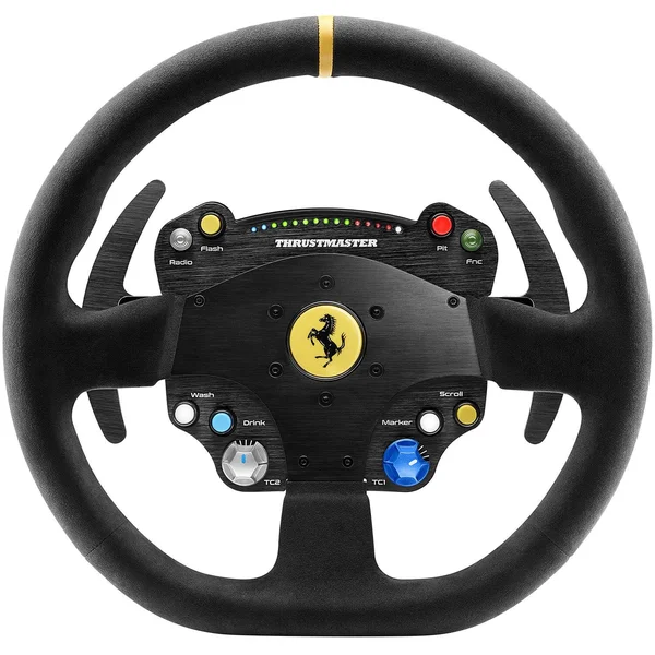 ThrustMaster TS-PC RACER Ferrari 488 Challenge Edition USB Wheel with H.E.A.R.T HallEffect AccuRate Technology and Turbo Power p
