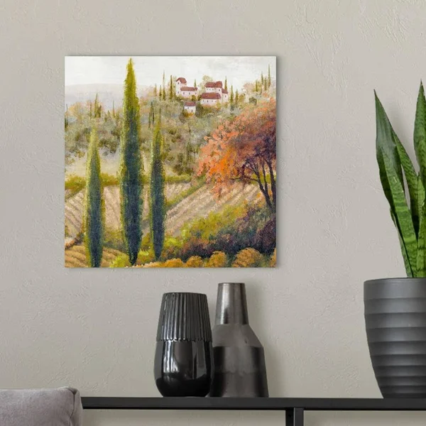 Tuscany Vineyard II, Canvas Wall Art, 16x16, Great Big Canvas