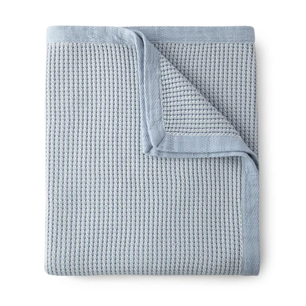 Peacock Alley Hudson Throw Blanket - Blue