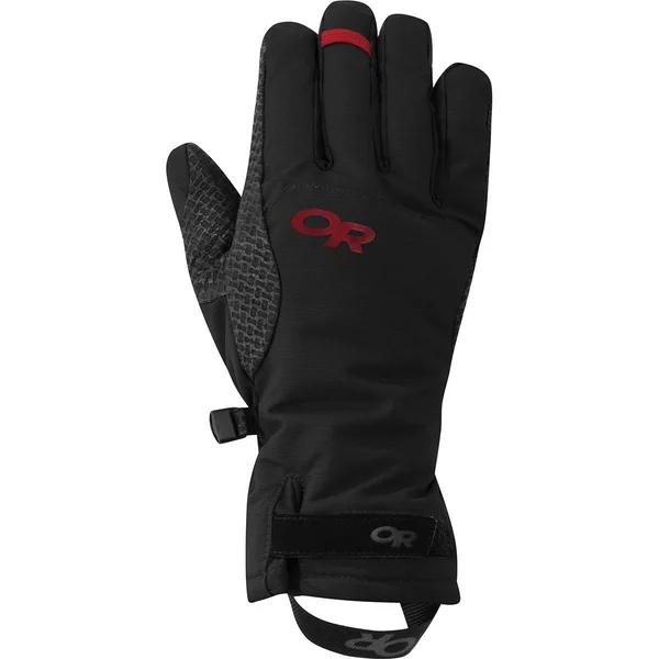 Outdoor Research Ouray Ice Gloves Women's Small Black/tomato
