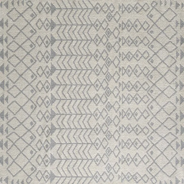 Totti Loops Cream/Gray 9 Feet x 12 Feet Southwestern Rug