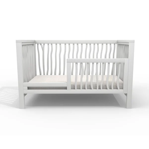 Milk Street Baby Branch Toddler Bed Conversion Kit (Color: Natural/Snow)