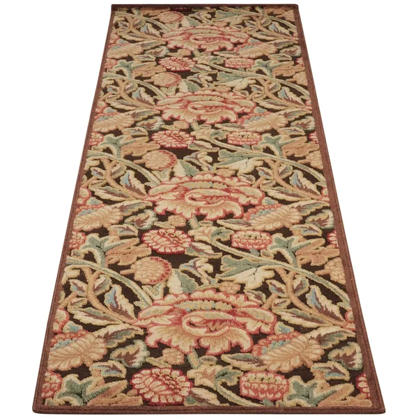 Nourison Graphic Illusions GIL10 Brown Rug - 2 ft 3 in x 8 ft