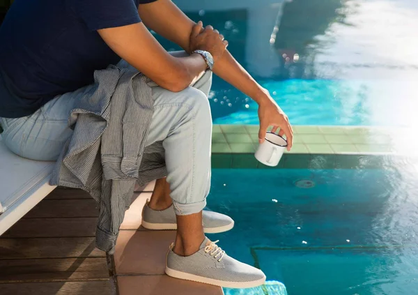 CLAE Ellington Textile 7.5, Navy White Denim, NWD Derby Sneakers Unisex