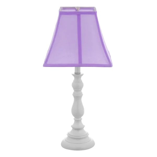 Creative Motion 22x22 White Resin Table Lamp - Purple Shade