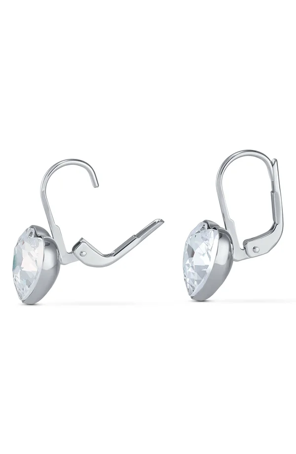 Swarovski Bella Heart Pierced Earrings - White
