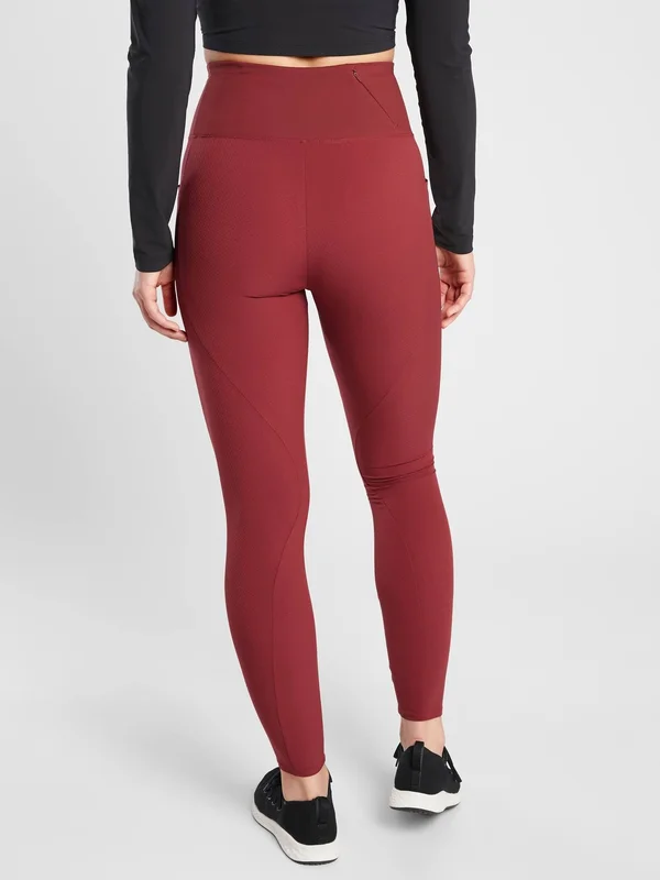 Athleta Women's Quest Hybrid Tight Canyon Red Petite Size 0
