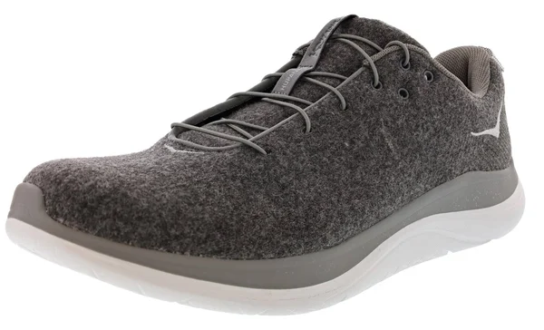Hoka One One Men's Hupana Flow Wool Dark Shadow Charcoal Grey 12
