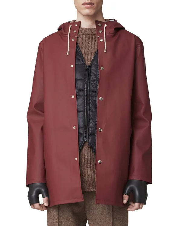 Stutterheim Stockholm Raincoat - Burgundy