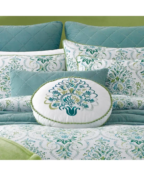 Queen Street Kinsley Round Throw Pillow - Blue