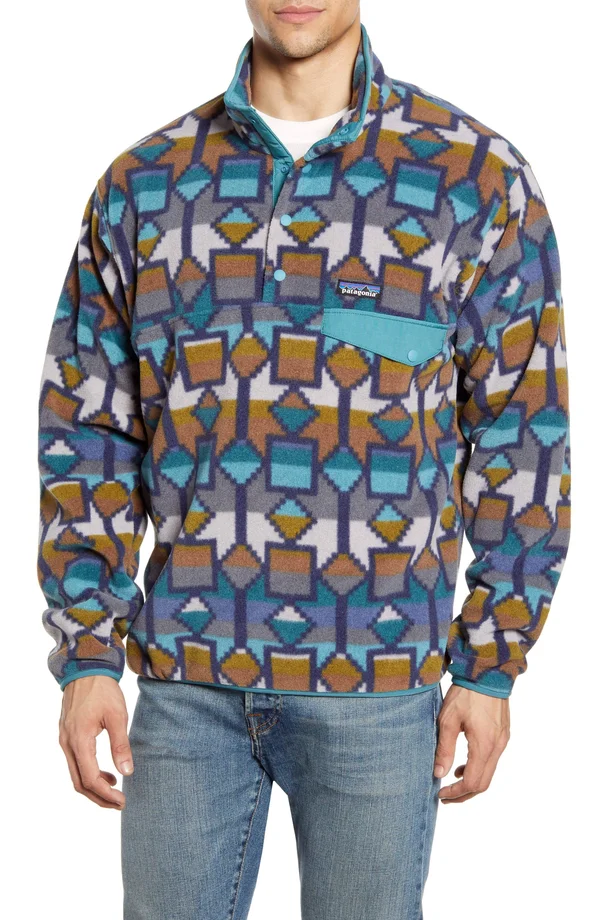 Patagonia Men's Lightweight Synchilla Snap-T Fleece Pullover - Black