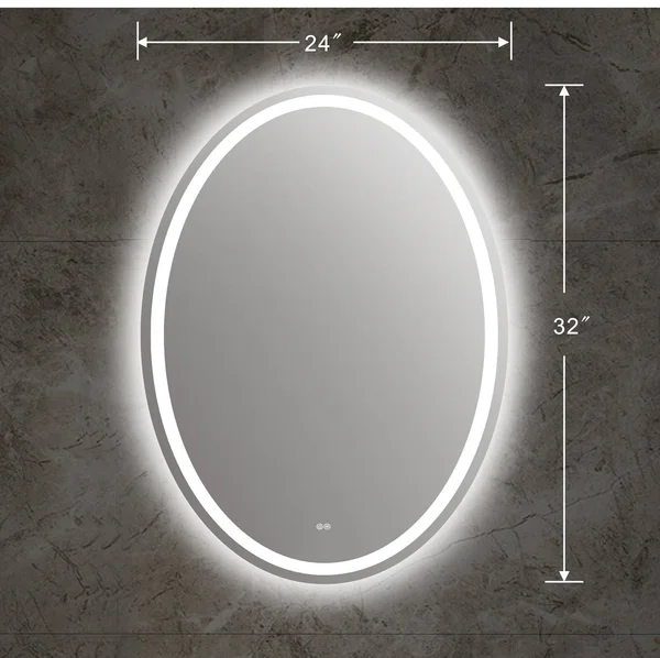 Chloe Lighting Speculo Back Lit LED Mirror 6000K Daylight White 24x22 Wide