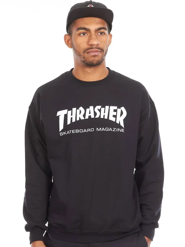 Thrasher Skate Mag Crew - Black