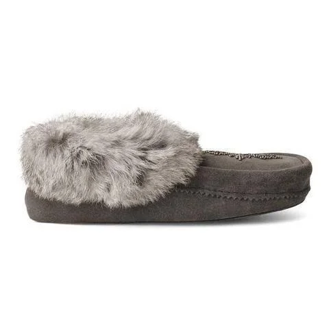 Manitobah Women's Tipi Moccasins - Charcoal
