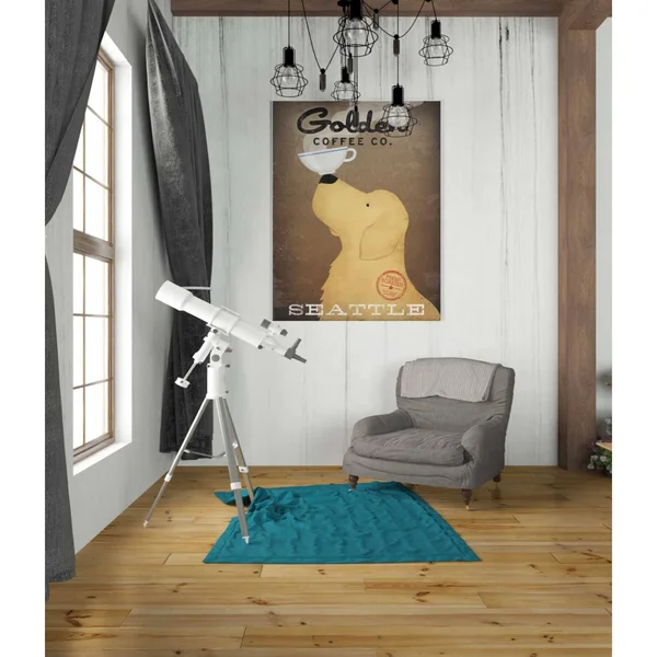 Epic Graffiti 'Golden Coffee Co' by Ryan Fowler, Giclee Canvas Wall Art - 12 x 16