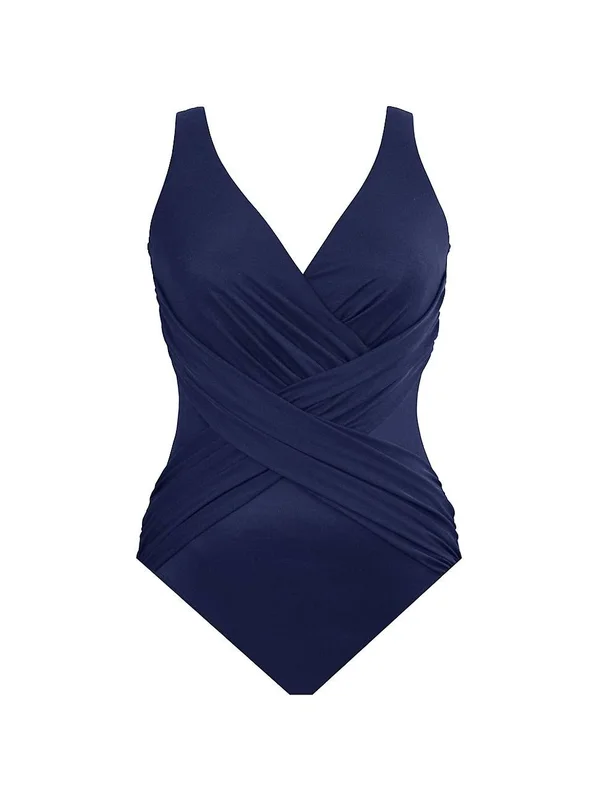 Miraclesuit Plus Size Illusionist Crossover One Piece Swimsuit - 16W