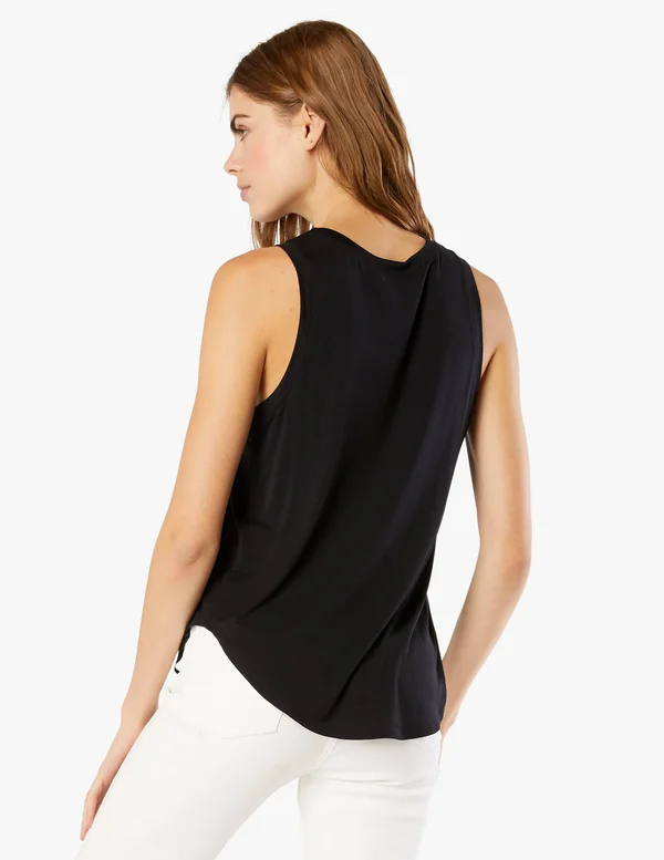on The Down Low Muscle Tank, Beyond Yoga Black, S