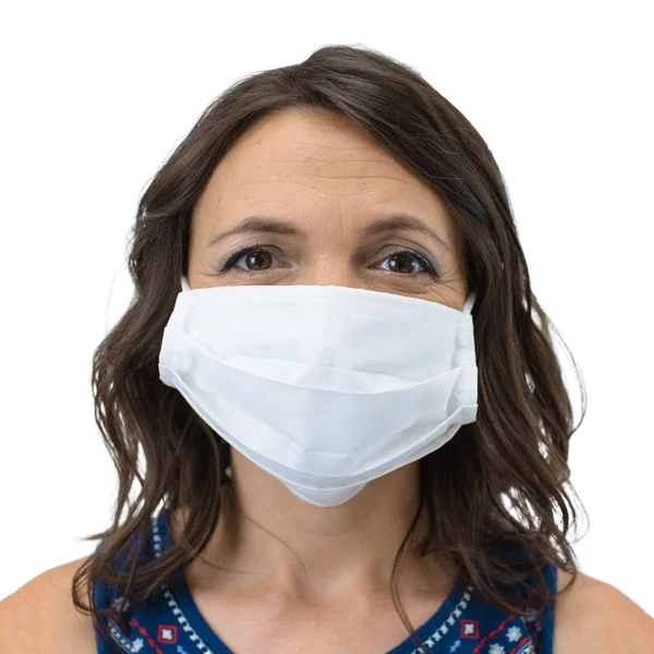 Childrens Factory Adult Cotton White Face Covering with Ear Loops – 80 Pack