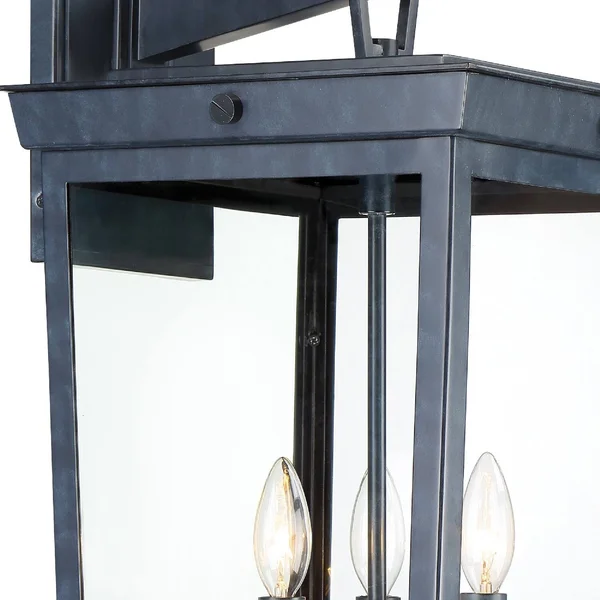 Crystorama-Belmont 3 Light Graphite Outdoor Wall Mount-BEL-A8063-GE