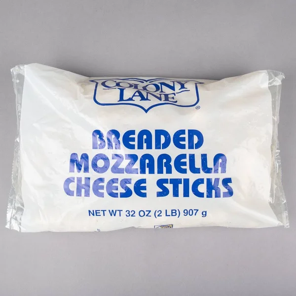 WebstaurantStore 2 lb. Breaded 3x22 Mozzarella Cheese Sticks - 6/Case