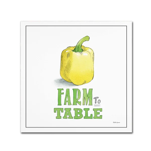 Trademark Fine Art 'Fresh from The Garden VIII No Border Sq' Canvas Art by Beth Grove, Size: 18 x 18