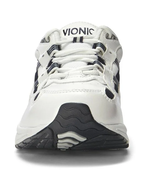 Vionic Men's Walker Shoes White/Navy 12 Wide