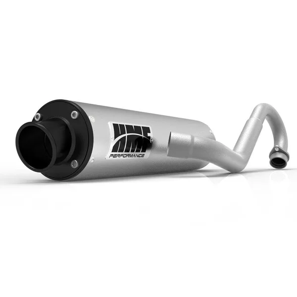 HMF Racing Brushed Performance Full System Exhaust for Honda TRX 400EX 99-14 End Cap- Turn-Down-Black
